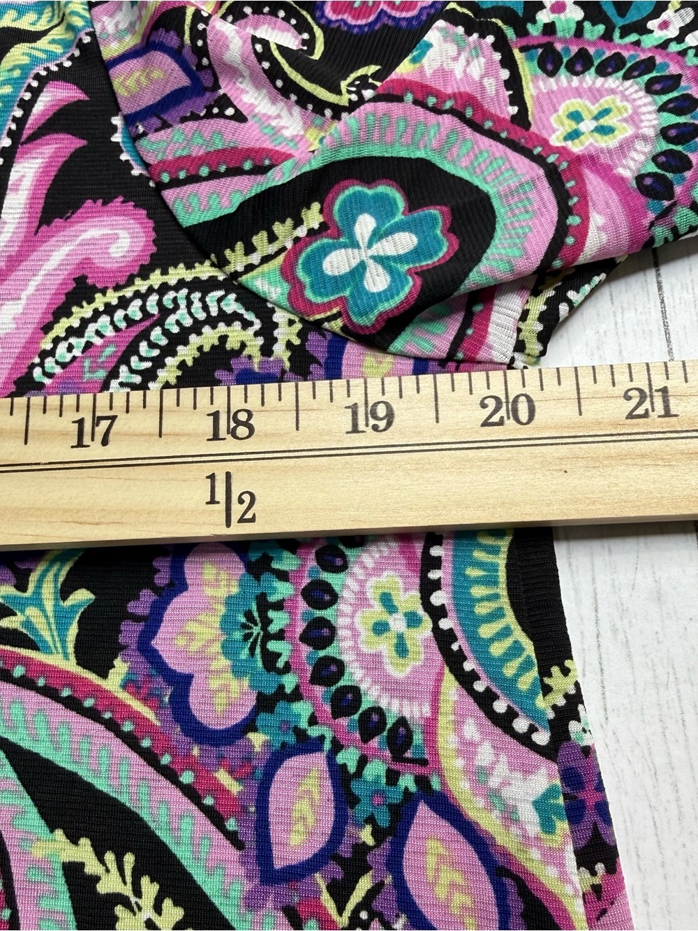 Dear Scarlett Lizzy Top NWT Colorful Paisley Floral Boho Blouse Medium - Picture 9 of 10